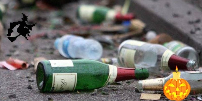 Serata di Halloween: divieto vendita vetro per asporto