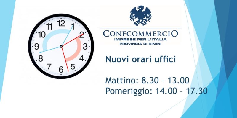 Nuovi orari uffici