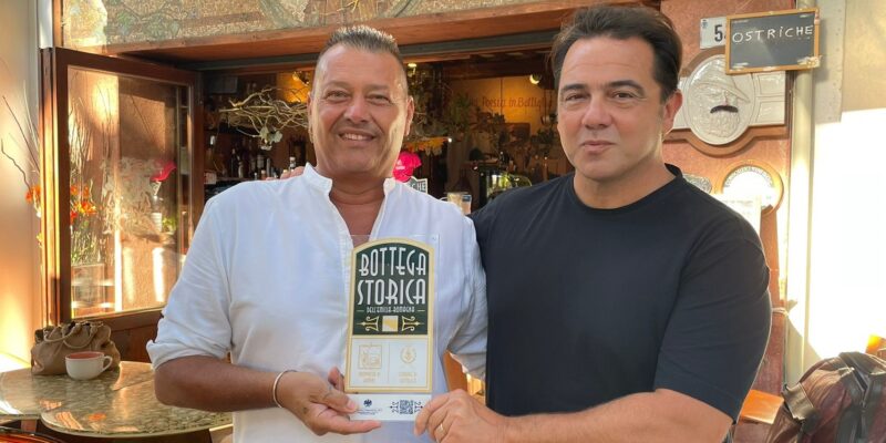 L’enoteca Oivos è la prima Bottega Storica del Comune di Cattolica