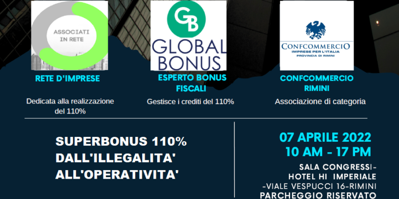 Convegno “Superbonus 110%: dall’illegalità all’operatività”
