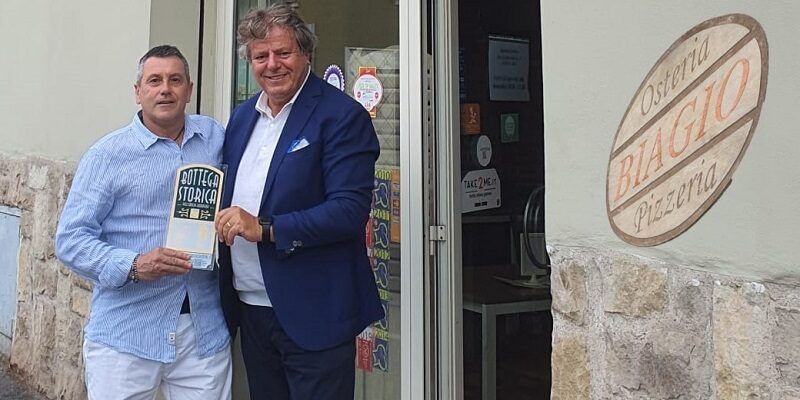 L’Osteria Pizzeria Da Biagio entra nell’albo delle Botteghe Storiche