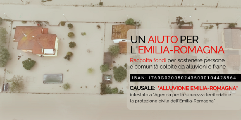 Un aiuto per l’Emilia-Romagna – Raccolta Fondi 